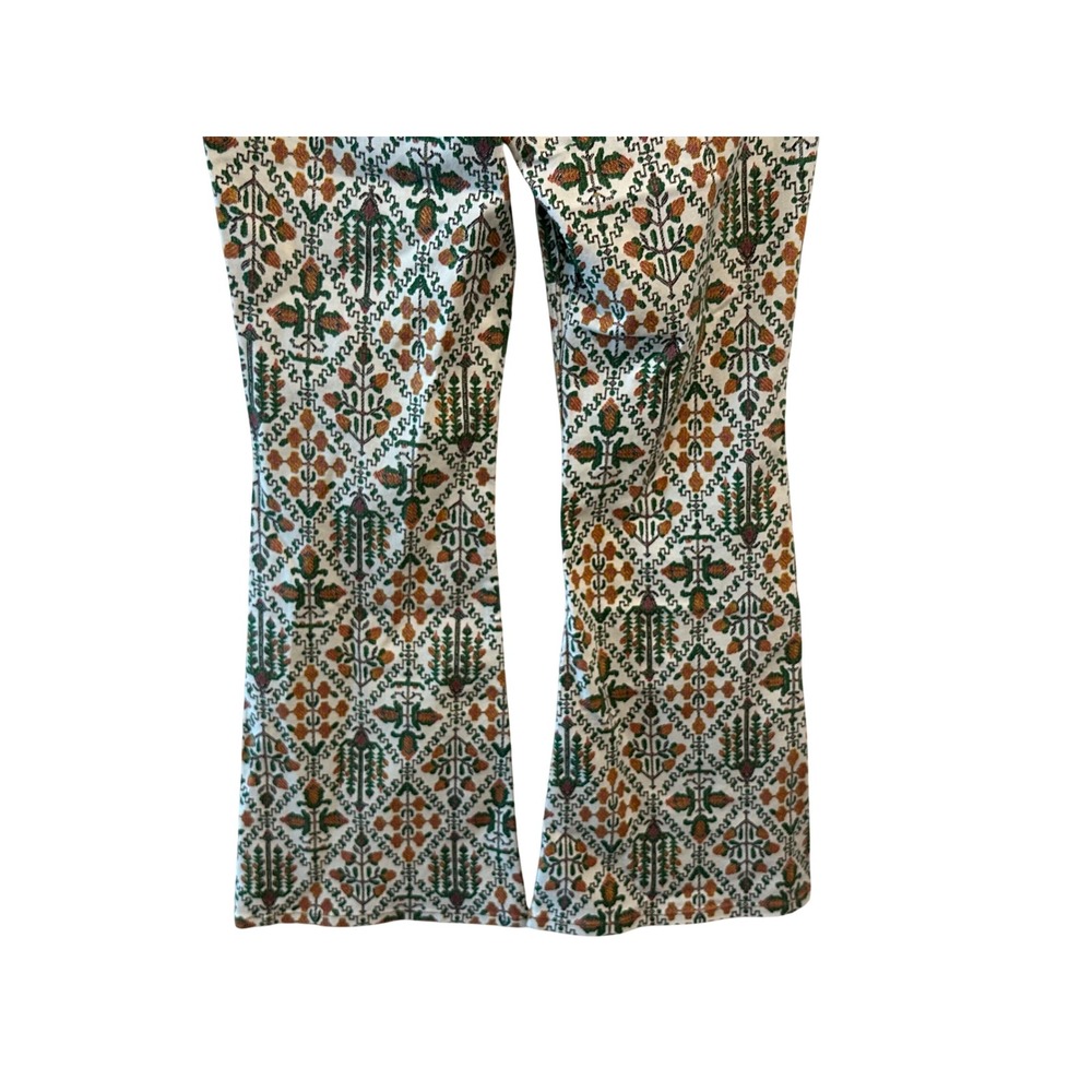 Wrangler Womens High Rise Fierce Flare Jeans Floral Damask Print 12x32 NEW - Picture 5 of 7